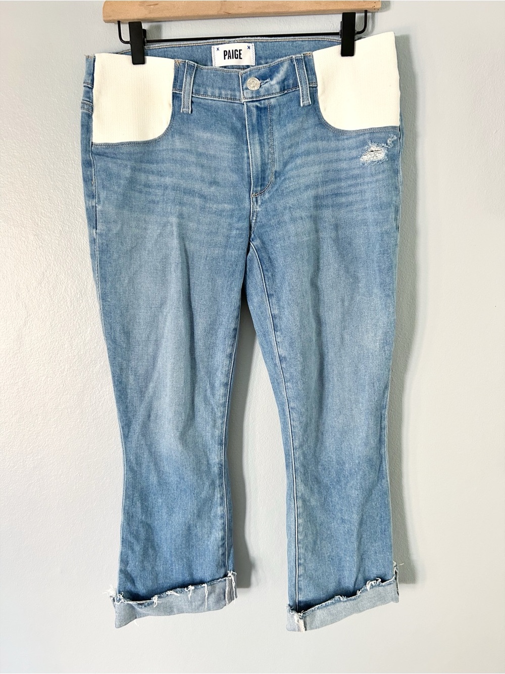 PAIGE Cropped flare Jeans maternity under the bump 28